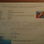 Pawn Art with Certificate of Authenticity from gallery